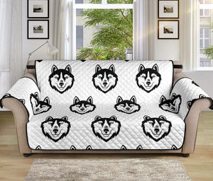 Siberian Husky Pattern Sofa Cover Protector