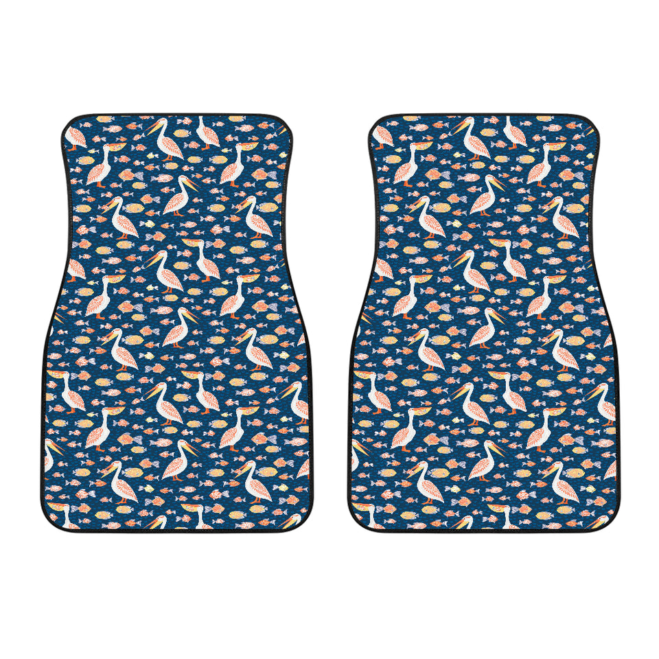 Pelican Pattern Print Design 01 Front Car Mats