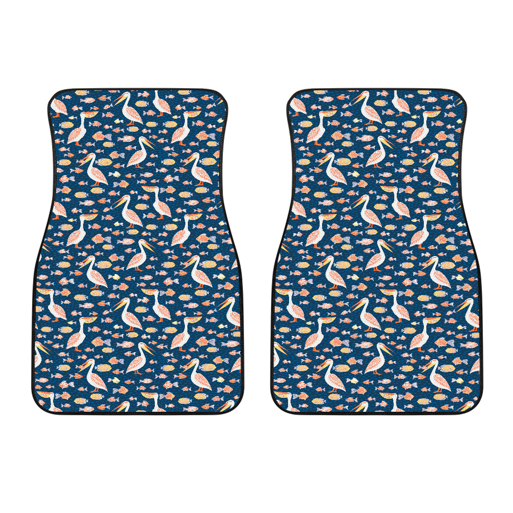 Pelican Pattern Print Design 01 Front Car Mats