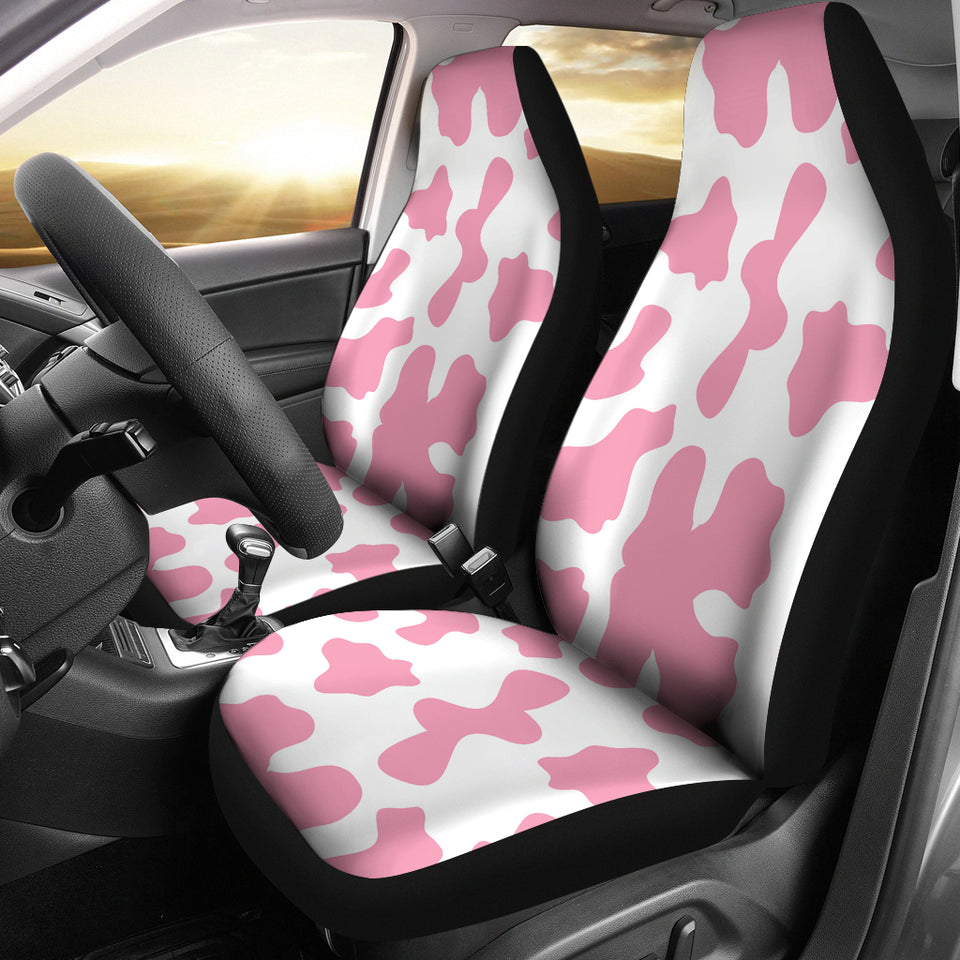 Pink Cow Skin Pattern Universal Fit Car Seat Covers
