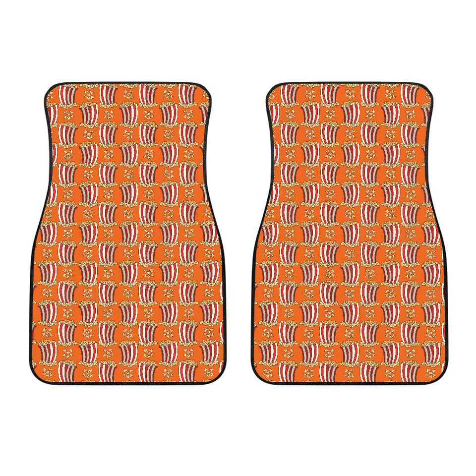 Popcorn Pattern Print Design 05 Front Car Mats