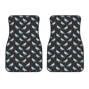 Pigeon Pattern Print Design 01 Front Car Mats