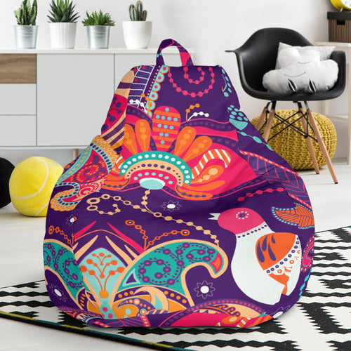 Indian Pattern Background Bean Bag Cover