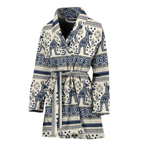 Kangaroo Aboriginal Pattern Ethnic Motifs Women Bathrobe