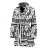 Kangaroo Aboriginal Pattern Ethnic Motifs Women Bathrobe