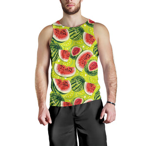 Watermelon Theme Pattern Men Tank Top