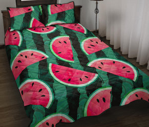 Watermelon Pattern Quilt Bed Set