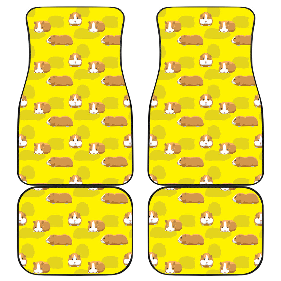 Guinea Pig Pattern Print Design 04 Front and Back Car Mats