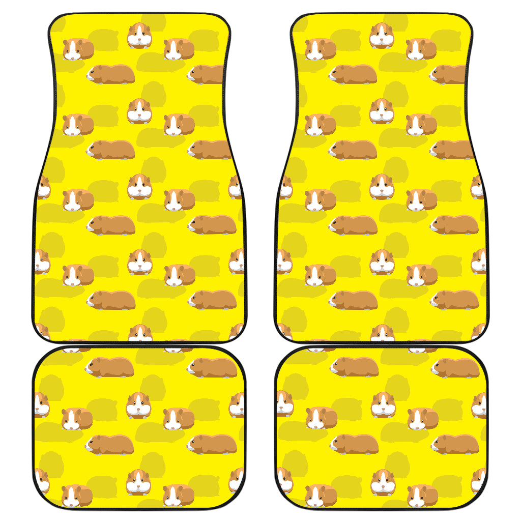 Guinea Pig Pattern Print Design 04 Front and Back Car Mats