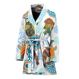 Owl Pattern Women Bathrobe