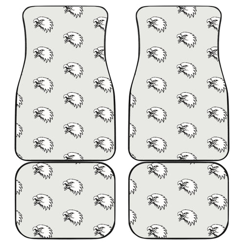 Eagle Pattern Print Design 03 Front and Back Car Mats