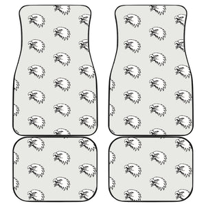 Eagle Pattern Print Design 03 Front and Back Car Mats