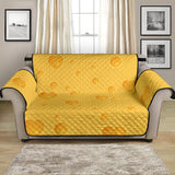 Cheese Heart Texture Pattern Loveseat Couch Cover Protector