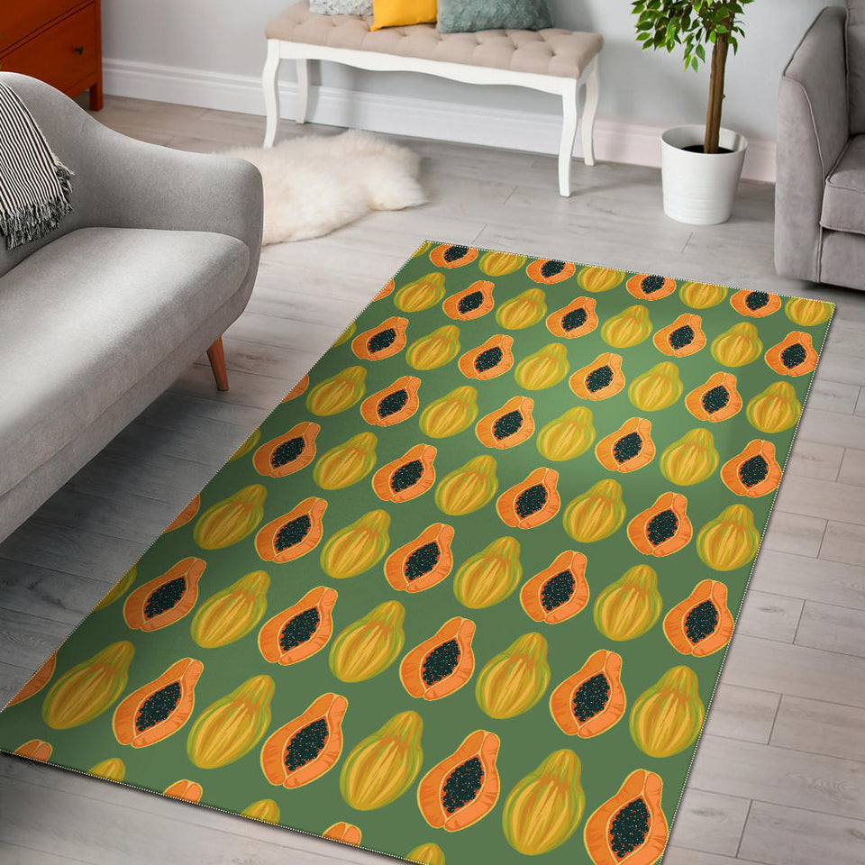 Papaya Pattern Background Area Rug