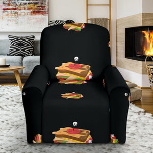 Sandwich Pattern Print Design 03 Recliner Chair Slipcover