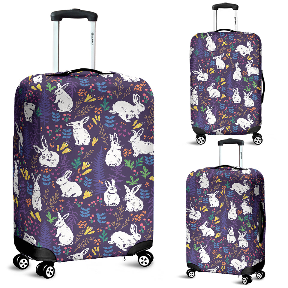 Rabbit Leaves Pattern Luggage Covers