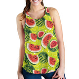 Watermelon Theme Pattern Women Racerback Tank Top