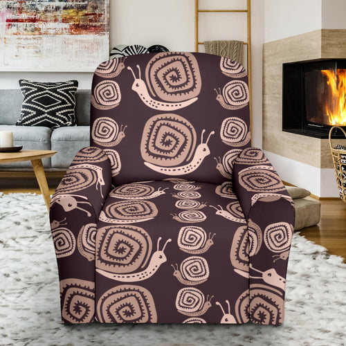 Snail Pattern Print Design 03 Recliner Chair Slipcover