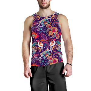 Indian Pattern Background Men Tank Top