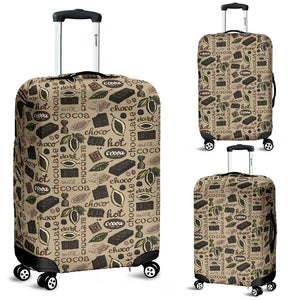 Cocoa Chocolate Pattern Luggage Covers