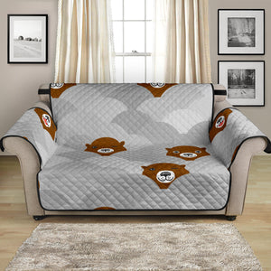 Cute Otter Pattern Loveseat Couch Cover Protector