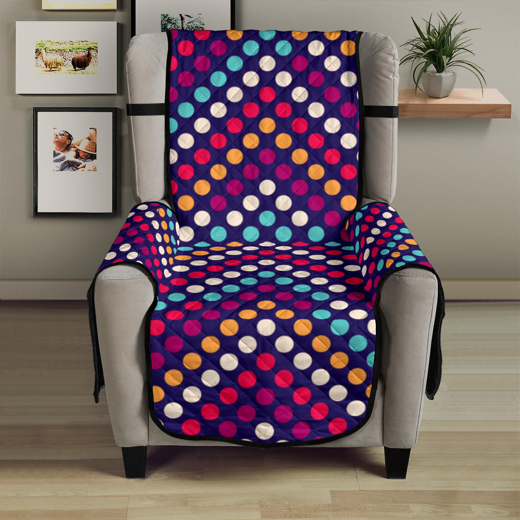 Zigzag Chevron Pokka Dot Aboriginal Pattern Chair Cover Protector