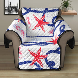 Starfish Shell Rope Pattern Recliner Cover Protector