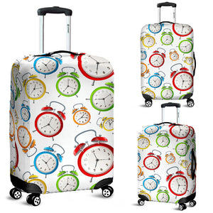 Colorful Clock Pattern Luggage Covers