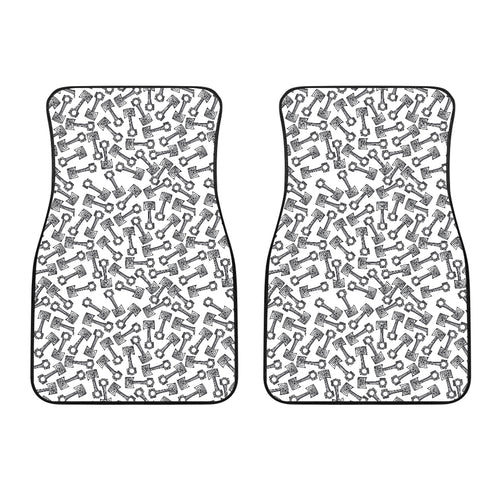 Engine Piston Pattern Print Design 01 Front Car Mats