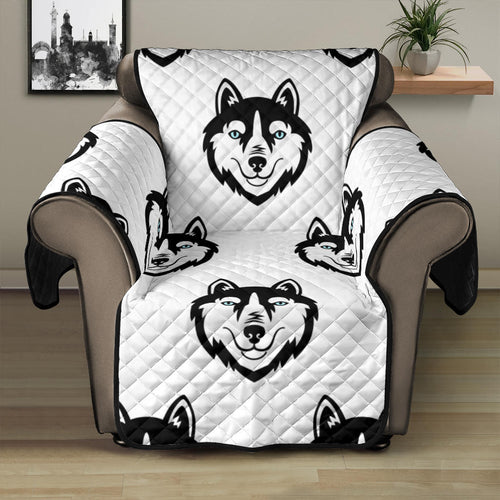 Siberian Husky Pattern Recliner Cover Protector