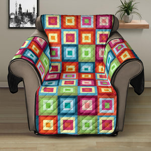 Rainbow Rectancular Pattern Recliner Cover Protector