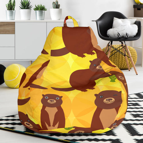 Otter Pattern Bean Bag Cover