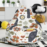 Toucan Flower Pattern Bean Bag Cover