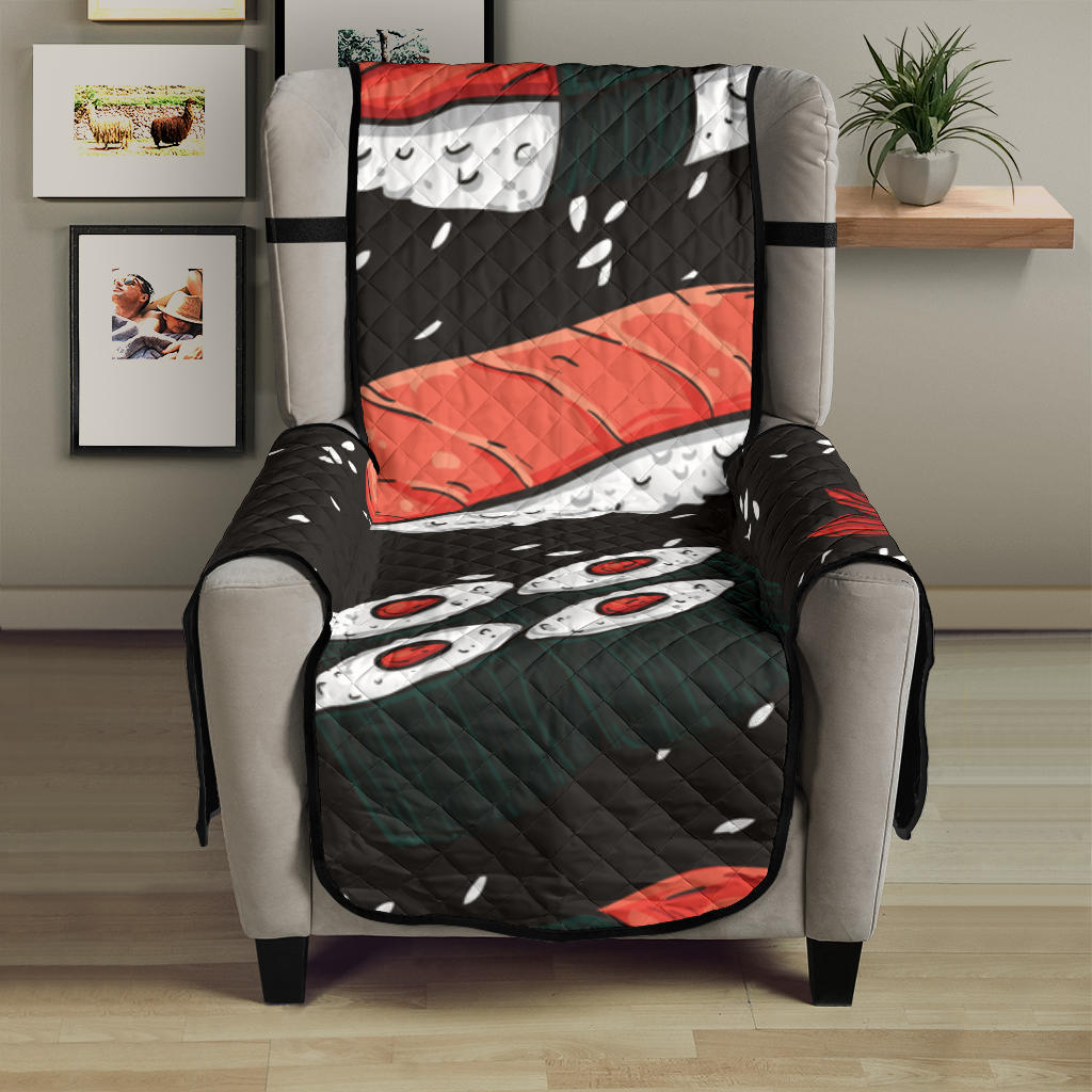 Sushi Theme Pattern Chair Cover Protector