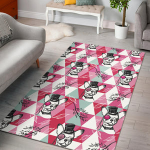 Cool Chihuahua Pink Pattern Area Rug