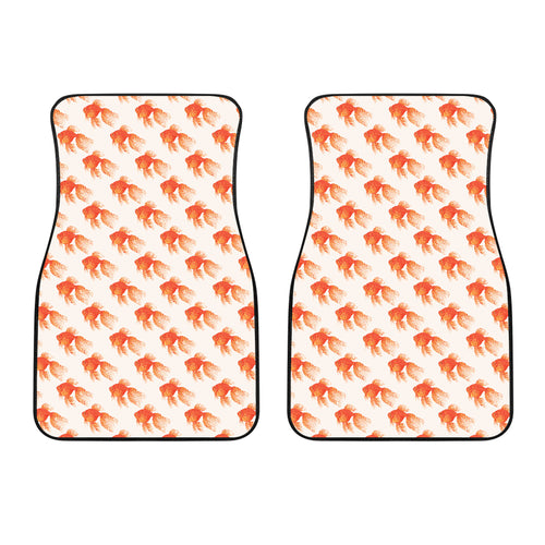 Goldfish Pattern Print Design 05 Front Car Mats