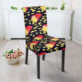 Potato Chips Pattern Print Design 05 Dining Chair Slipcover