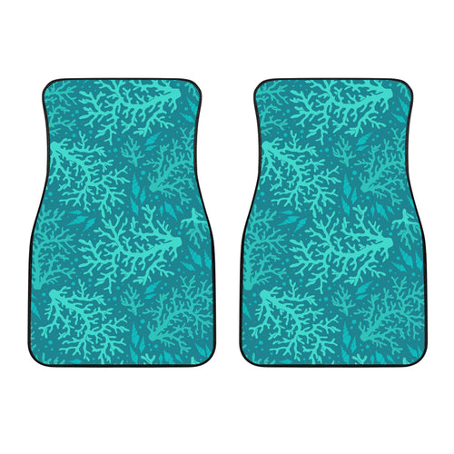 Coral Reef Pattern Print Design 01 Front Car Mats