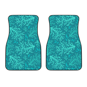 Coral Reef Pattern Print Design 01 Front Car Mats