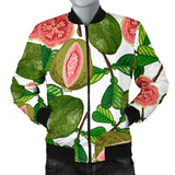 Guava Leaves Pattern Men Bomber Jacket