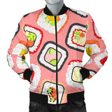 Sushi Roll Pattern Men Bomber Jacket