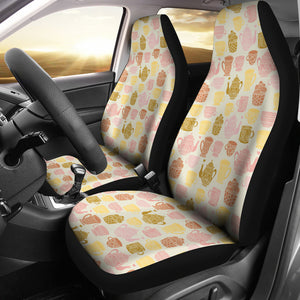 Tea pots Pattern Print Design 02 Universal Fit Car Seat Covers