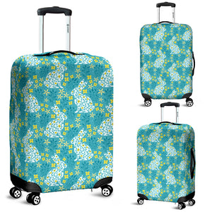 Rabbit Flower Theme Pattern Luggage Covers