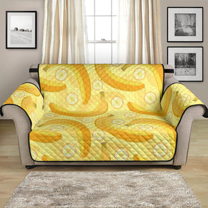 Banana Pattern Loveseat Couch Cover Protector