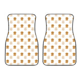 Golden Retriever Pattern Print Design 03 Front Car Mats