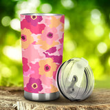 Pink Camo Camouflage Flower Pattern Tumbler