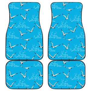 Seagull Pattern Print Design 05 Front and Back Car Mats