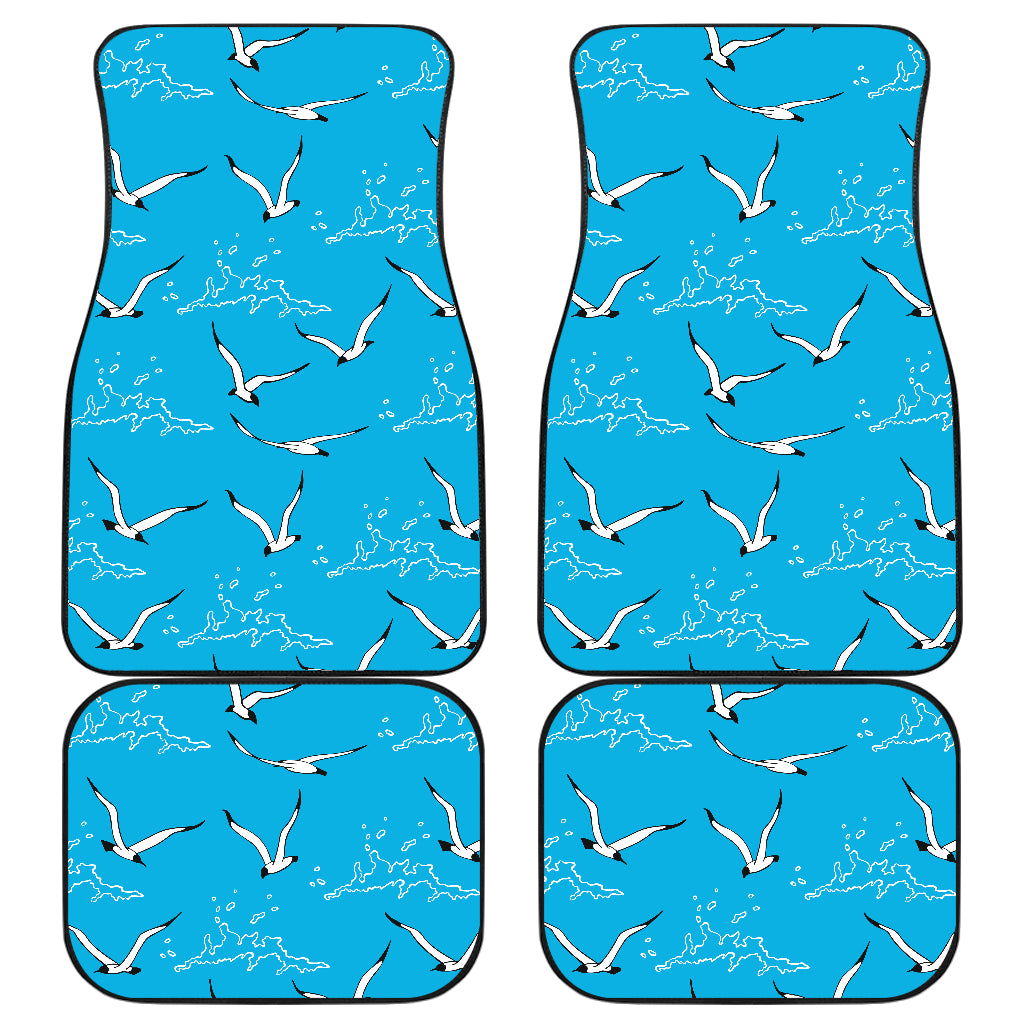 Seagull Pattern Print Design 05 Front and Back Car Mats