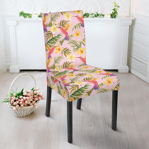 Hummingbird Pattern Print Design 03 Dining Chair Slipcover
