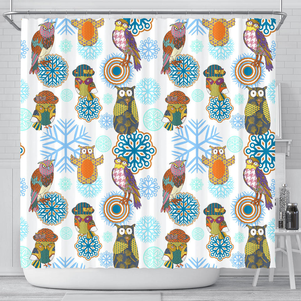 Owl Pattern Shower Curtain Fulfilled In US